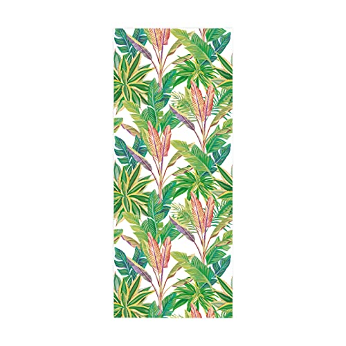 Türaufkleber selbstklebendes Türbild Farbige Blumen Fototapete Türfolie Poster Tapete Wandaufkleber Wandbild Tapete DIY Büro Wohnkultur Poster Dekoration B100 x H200cm von BOVZOX