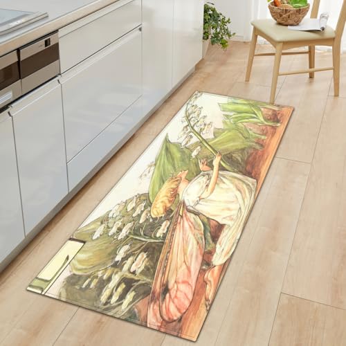 rutschfeste Küchenmatten Blumen Teppiche Waschbare Gummiunterlage Fußmatte Mikrofaser Teppichset 40 x 100cm rutschfeste Küchenmatten Blumen Teppiche Waschbare Gummiunterlage Fußmatte Mikrofaser Teppichset 40 x 100cm von BOVZOX