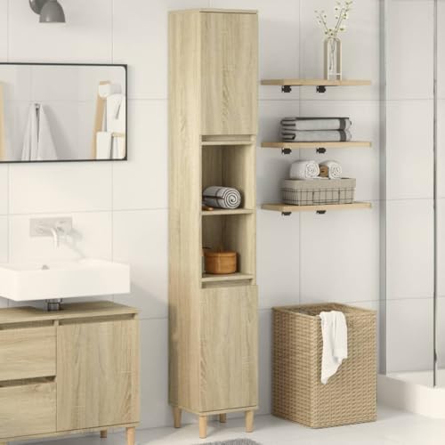 BOWEKAM Badschrank Sonoma Eiche 30x30x190 cm Holzwerkstoff BOWEKAM Badschrank Sonoma Eiche 30x30x190 cm Holzwerkstoff von BOWEKAM