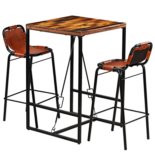 BOWEKAM Bar-Set 3-teilig massives Altholz und echtes Ziegenleder BOWEKAM Bar-Set 3-teilig massives Altholz und echtes Ziegenleder von BOWEKAM