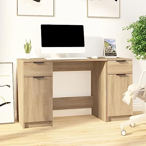 BOWEKAM Büroschreibtisch-Schreibtisch mit Beistellschrank, Sonoma-Eiche, Holzwerkstoff BOWEKAM Büroschreibtisch-Schreibtisch mit Beistellschrank, Sonoma-Eiche, Holzwerkstoff von BOWEKAM