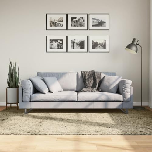 BOWEKAM Decor-Rugs Shaggy Teppich PAMPLONA Hochflor Modern Gold 160x230 cm von BOWEKAM