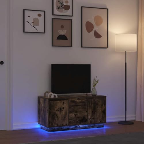 BOWEKAM Entertainment Centers & TV-Stände-TV-Schrank mit LED-Lichtern, Räuchereiche, 100 x 41 x 50 cm BOWEKAM Entertainment Centers & TV-Stände-TV-Schrank mit LED-Lichtern, Räuchereiche, 100 x 41 x 50 cm von BOWEKAM