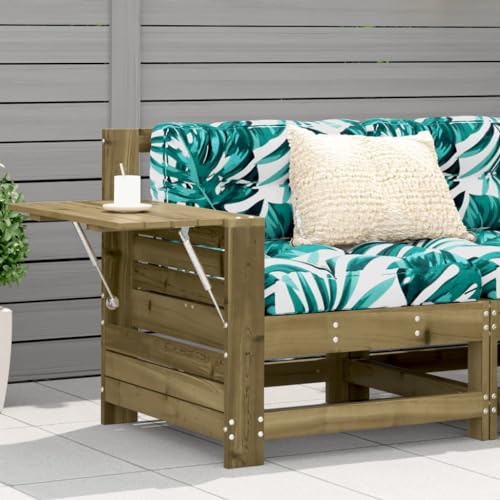 BOWEKAM Garten Armlehne Sofa mit Kissen imprägniert Holz Kiefer BOWEKAM Garten Armlehne Sofa mit Kissen imprägniert Holz Kiefer von BOWEKAM