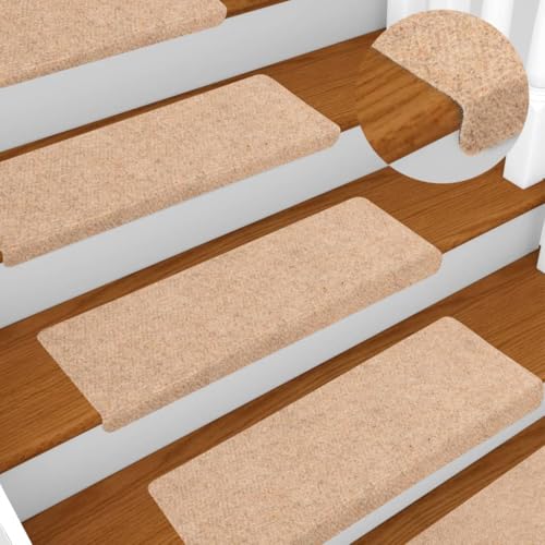 BOWEKAM Haushaltsbedarf Stufenmatten Stufenmatten 10 Stück Creme 65x21x4cm Nadelstanzer von BOWEKAM