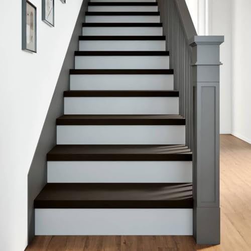 BOWEKAM Haushaltsbedarf Stufenmatten Stufenmatten Stufenmatten 2 Stück dunkelbraun 70x30x2cm Massivholz Eiche von BOWEKAM