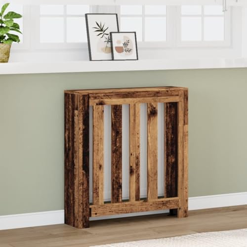 BOWEKAM Haushaltsgeräte Zubehör Heizkörper Zubehör Heizkörper Heizkörperabdeckung Altes Holz 78x20x82cm Holzwerkstoff von BOWEKAM