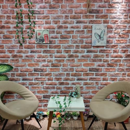 BOWEKAM Home & Garden-3D Wandpaneele mit dunkelbraunem Ziegel-Design 10 Stück EPS-Möbelwahl von BOWEKAM