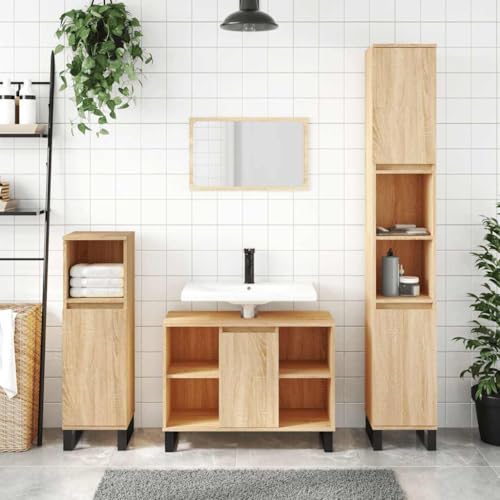 BOWEKAM Home & Garden Badezimmerschrank Sonoma Eiche 80x33x60 cm Holzmöbel Wahl BOWEKAM Home & Garden Badezimmerschrank Sonoma Eiche 80x33x60 cm Holzmöbel Wahl von BOWEKAM