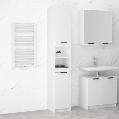 BOWEKAM Home & Garden Badezimmerschrank aus Holz, Hochglanz, 32 x 34 x 188,5 cm, Weiß BOWEKAM Home & Garden Badezimmerschrank aus Holz, Hochglanz, 32 x 34 x 188,5 cm, Weiß von BOWEKAM