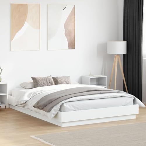 BOWEKAM Home & Garden Bettgestell mit LED ohne Matratze weiß 160x200 cm Möbelwahl von BOWEKAM
