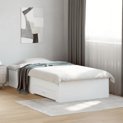 BOWEKAM Home & Garden Bettgestell mit Schubladen ohne Matratze weiß 90x190 cm Einzelmöbel Wahl von BOWEKAM