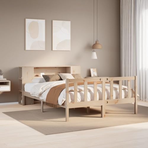 BOWEKAM Home & Garden-Bibliothek Bett ohne Matratze 120 x 200 cm Kiefer massiv von BOWEKAM
