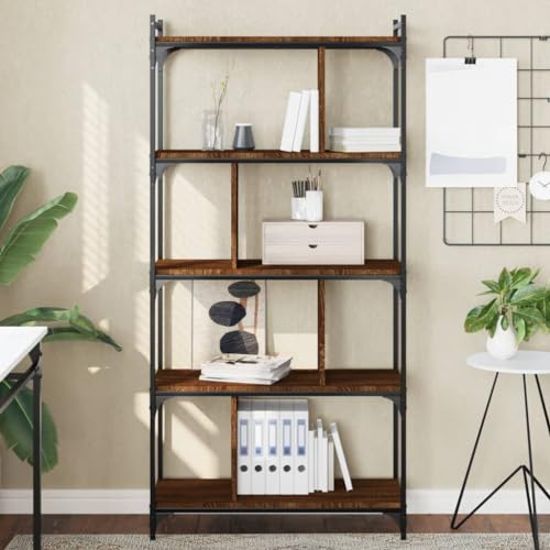 BOWEKAM Home & Garden-Bookcase 5-stöckig Braun Eiche 76x32x158cm Holzmöbel Wahl BOWEKAM Home & Garden-Bookcase 5-stöckig Braun Eiche 76x32x158cm Holzmöbel Wahl von BOWEKAM