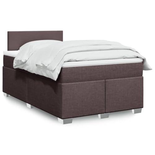 BOWEKAM Home & Garden-Boxspringbett mit Matratze Dunkelbraun 120x200 cm Stoff-Möbel Wahl von BOWEKAM