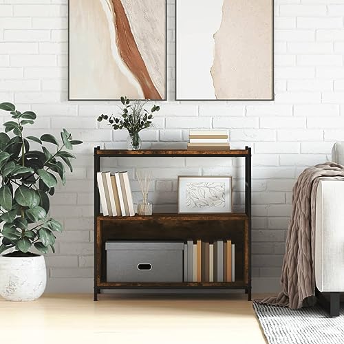 BOWEKAM Home & Garden-Bücherregal, Räuchereiche, 80 x 30 x 78,5 cm, Holzwerkstoff und Eisen-Möbel Wahl BOWEKAM Home & Garden-Bücherregal, Räuchereiche, 80 x 30 x 78,5 cm, Holzwerkstoff und Eisen-Möbel Wahl von BOWEKAM