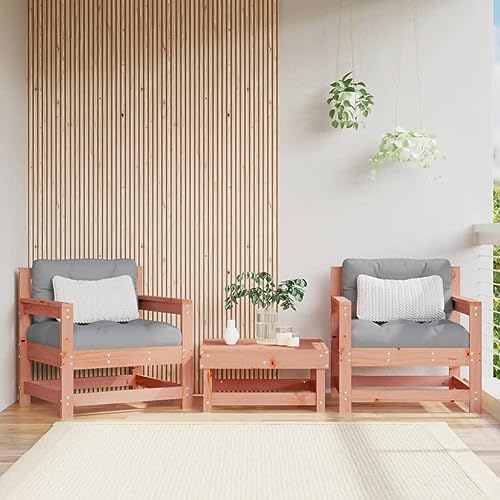 BOWEKAM Home & Garden-Garden Stühle mit Kissen, 2 Stück, Massivholz, Douglas-Möbel-Wahl von BOWEKAM