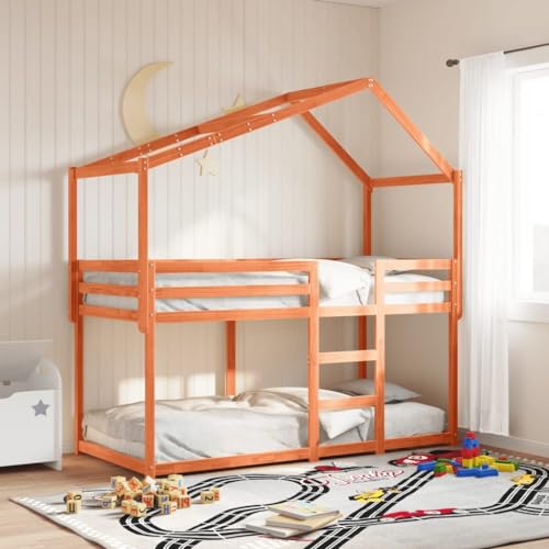 BOWEKAM Home & Garden Kinderbett Dach Wachs braun 203x80,5x142 cm Massivholz Kiefer Möbel Wahl BOWEKAM Home & Garden Kinderbett Dach Wachs braun 203x80,5x142 cm Massivholz Kiefer Möbel Wahl von BOWEKAM