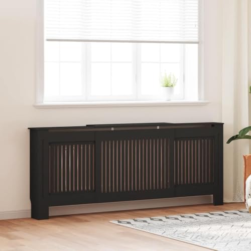 BOWEKAM Home & Garden-MDF Heizkörperverkleidung schwarz 205 cm - Möbel Wahl von BOWEKAM
