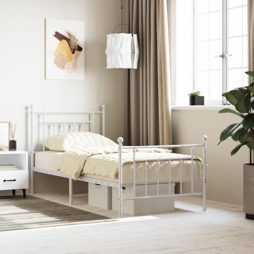 BOWEKAM Home & Garden-Metallbettrahmen ohne Matratze mit Fußteil, weiß, 90x200 cm, Möbelwahl BOWEKAM Home & Garden-Metallbettrahmen ohne Matratze mit Fußteil, weiß, 90x200 cm, Möbelwahl von BOWEKAM