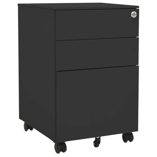 BOWEKAM Home & Garden-Mobiler Aktenschrank Anthrazit 39x45x60 cm Stahl-Möbel Wahl von BOWEKAM