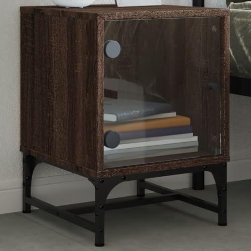 BOWEKAM Home & Garden Nachtschrank mit Glastür, Eiche, Braun, 35 x 37 x 50 cm, Möbelwahl BOWEKAM Home & Garden Nachtschrank mit Glastür, Eiche, Braun, 35 x 37 x 50 cm, Möbelwahl von BOWEKAM