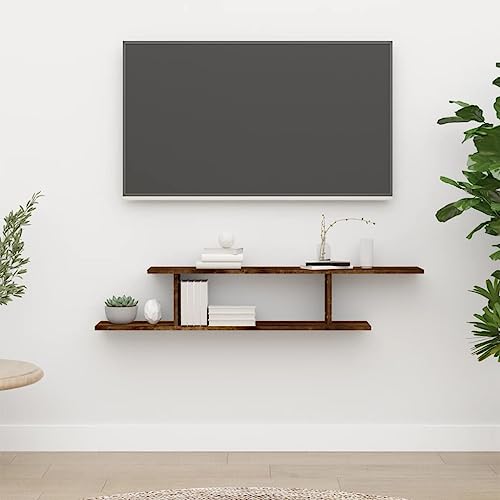BOWEKAM Home & Garden TV-Regal zur Wandmontage, geräucherte Eiche, 125 x 18 x 23 cm, Holz-Möbelwahl BOWEKAM Home & Garden TV-Regal zur Wandmontage, geräucherte Eiche, 125 x 18 x 23 cm, Holz-Möbelwahl von BOWEKAM