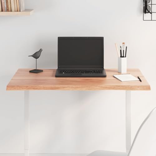 BOWEKAM Home & Garden-Tischplatte hellbraun 80x50x2 cm imprägniert Massivholz Eiche Wohnkante Möbelwahl von BOWEKAM