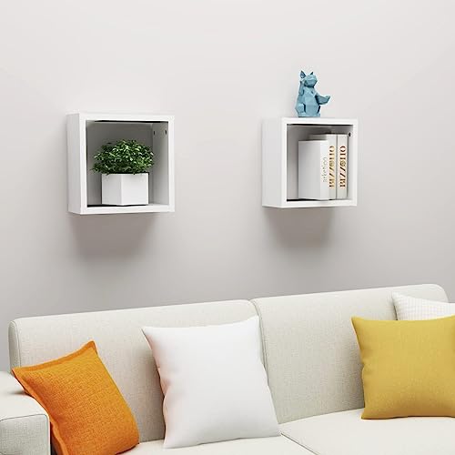 BOWEKAM Home & Garden-Wand-Würfelregale, 2 Stück, weiß, 30 x 15 x 30 cm, Möbelwahl BOWEKAM Home & Garden-Wand-Würfelregale, 2 Stück, weiß, 30 x 15 x 30 cm, Möbelwahl von BOWEKAM