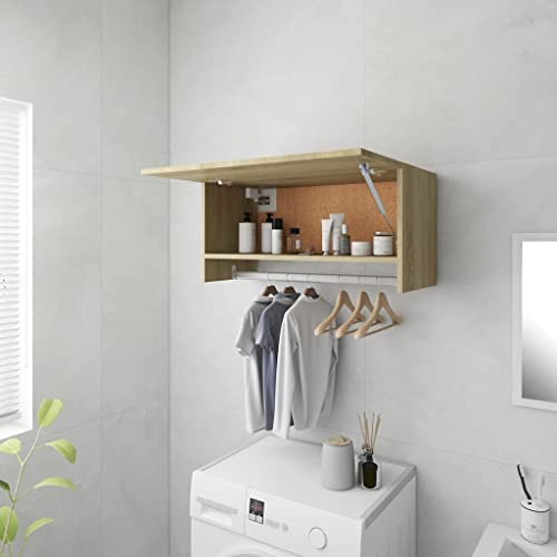 BOWEKAM Kleiderschrank Sonoma Eiche, 70 x 32,5 x 35 cm, Holz-Möbel, Schränke & Aufbewahrung, Schränke und Kleiderschränke von BOWEKAM