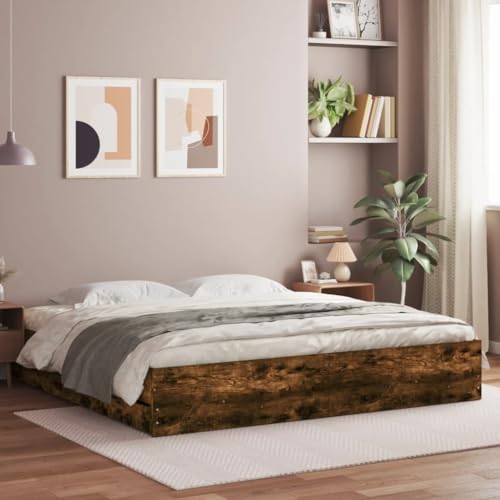 BOWEKAM Möbel, Betten & Accessoires, Betten & Bettrahmen, Bettgestell mit Schubladen ohne Matratze, Raucheiche, 200 x 200 cm BOWEKAM Möbel, Betten & Accessoires, Betten & Bettrahmen, Bettgestell mit Schubladen ohne Matratze, Raucheiche, 200 x 200 cm von BOWEKAM