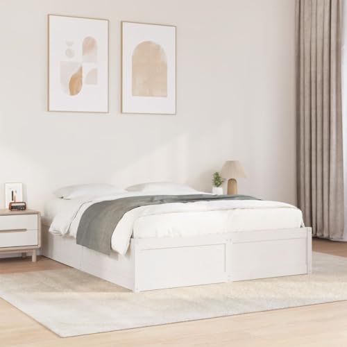 BOWEKAM Möbel, Betten & Accessoires, Betten & Bettrahmen, Bettgestell ohne Matratze, Weiß, 150 x 200 cm, Kingsize, Massivholz, Kiefer BOWEKAM Möbel, Betten & Accessoires, Betten & Bettrahmen, Bettgestell ohne Matratze, Weiß, 150 x 200 cm, Kingsize, Massivholz, Kiefer von BOWEKAM