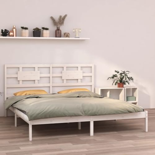 BOWEKAM Möbel, Betten & Accessoires, Betten & Bettrahmen, Bettgestell ohne Matratze, Weiß, 200x200 cm, Massivholz BOWEKAM Möbel, Betten & Accessoires, Betten & Bettrahmen, Bettgestell ohne Matratze, Weiß, 200x200 cm, Massivholz von BOWEKAM