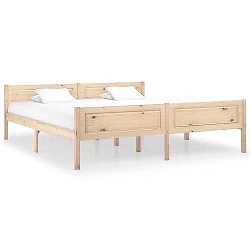 BOWEKAM Möbel, Betten & Accessoires, Betten & Bettrahmen, Bettgestell ohne Matratze, massives Kiefernholz, 180 x 200 cm, Super-Kingsize-Bett von BOWEKAM