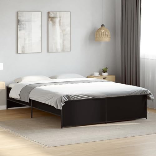 BOWEKAM Möbel, Betten & Accessoires, Betten & Bettrahmen, Bettgestell ohne Matratze, schwarz, 160 x 200 cm von BOWEKAM