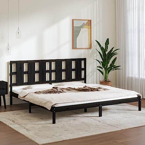 BOWEKAM Möbel, Betten & Accessoires, Betten & Bettrahmen, Bettgestell ohne Matratze schwarz 200x200 cm Massivholz Kiefer BOWEKAM Möbel, Betten & Accessoires, Betten & Bettrahmen, Bettgestell ohne Matratze schwarz 200x200 cm Massivholz Kiefer von BOWEKAM