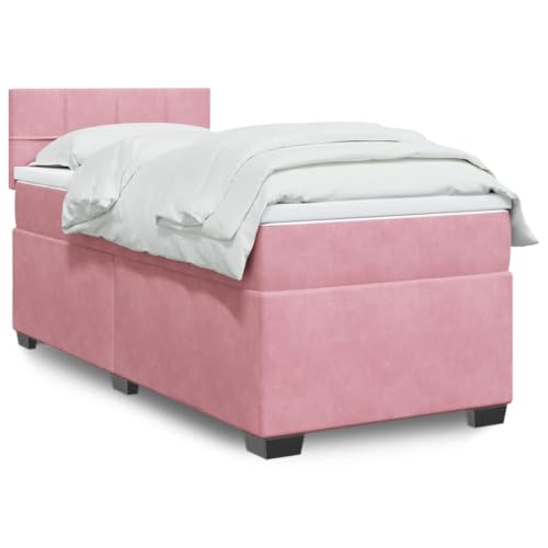 BOWEKAM Möbel, Betten & Accessoires, Betten & Bettrahmen, Boxspringbett mit Matratze, Rosa, 80x200 cm, Samt BOWEKAM Möbel, Betten & Accessoires, Betten & Bettrahmen, Boxspringbett mit Matratze, Rosa, 80x200 cm, Samt von BOWEKAM