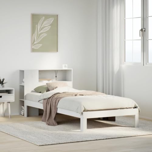 BOWEKAM Möbel, Betten & Accessoires, Betten & Bettrahmen, Bücherregal Bett ohne Matratze, Weiß, 100 x 200 cm, Massivholz, Kiefer BOWEKAM Möbel, Betten & Accessoires, Betten & Bettrahmen, Bücherregal Bett ohne Matratze, Weiß, 100 x 200 cm, Massivholz, Kiefer von BOWEKAM