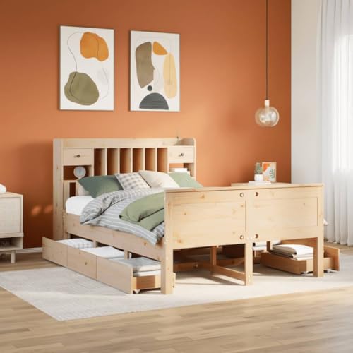 BOWEKAM Möbel, Betten & Accessoires, Betten & Bettrahmen, Bücherregal Bett ohne Matratze 160x200 cm Massivholz Kiefer BOWEKAM Möbel, Betten & Accessoires, Betten & Bettrahmen, Bücherregal Bett ohne Matratze 160x200 cm Massivholz Kiefer von BOWEKAM