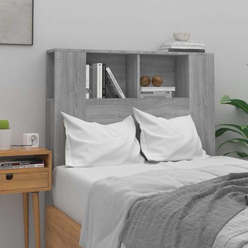 BOWEKAM Möbel, Betten & Accessoires, Kopfteile & Fußteile, Kopfteil Schrank Grau Sonoma 100 x 18,5 x 104,5 cm von BOWEKAM