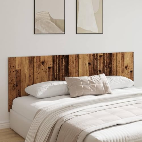 BOWEKAM Möbel, Betten & Zubehör, Kopfteile & Fußteile, Wandkopfteil aus altem Holz, 240 x 1,5 x 80 cm, Holzwerkstoff von BOWEKAM