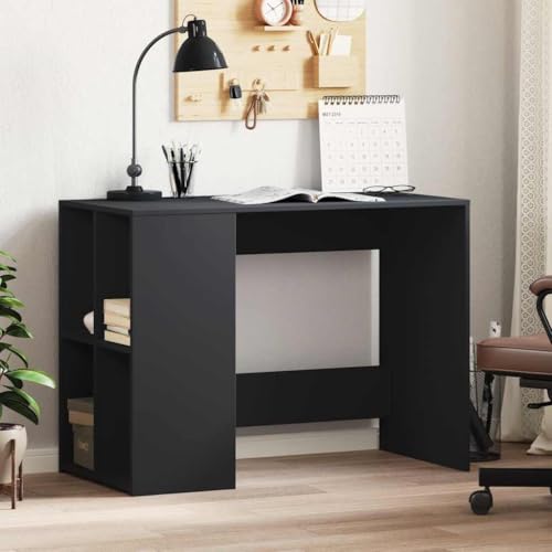 BOWEKAM Möbel, Büromöbel, Schreibtische, Schreibtisch, Schwarz, 102 x 50 x 75 cm, Holzwerkstoff von BOWEKAM
