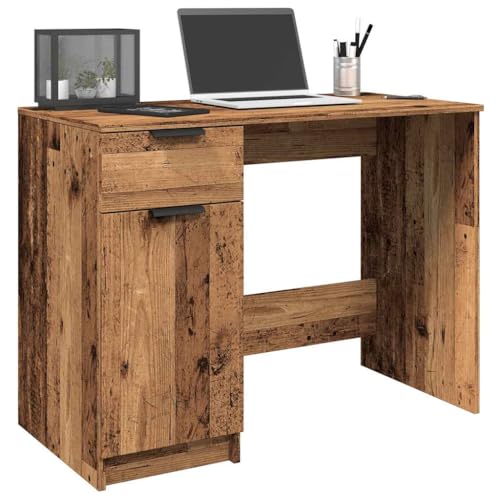 BOWEKAM Möbel, Büromöbel, Schreibtische, Schreibtisch, altes Holz, 100 x 50 x 75 cm, Holzwerkstoff von BOWEKAM