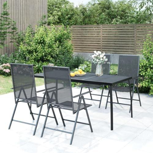 BOWEKAM Möbel, Gartenmöbel, Außentische, Gartentisch Anthrazit 165x80x72 cm Stahlgitter von BOWEKAM