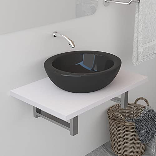 BOWEKAM Möbel, Möbelsets, Badezimmermöbel-Sets, Badezimmer-Wandregal für Waschbecken, weiß, 60 x 40 x 16,3 cm BOWEKAM Möbel, Möbelsets, Badezimmermöbel-Sets, Badezimmer-Wandregal für Waschbecken, weiß, 60 x 40 x 16,3 cm von BOWEKAM