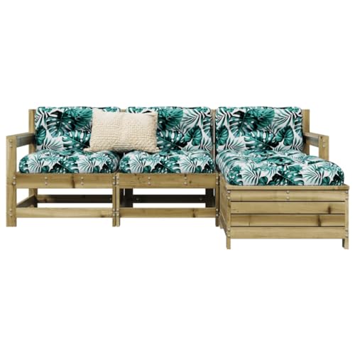 BOWEKAM Möbel, Outdoor-Möbel, Gartenmöbel-Sets, 4-teiliges Garten-Sofa-Set, imprägniertes Kiefernholz BOWEKAM Möbel, Outdoor-Möbel, Gartenmöbel-Sets, 4-teiliges Garten-Sofa-Set, imprägniertes Kiefernholz von BOWEKAM