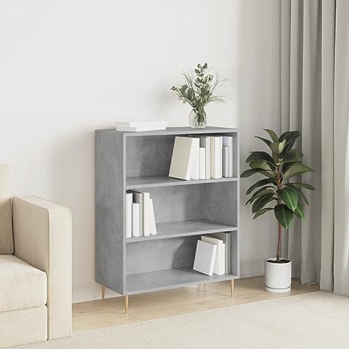 BOWEKAM Möbel, Regale, Bücherregale und Standregale, Bücherregal, Betongrau, 69,5 x 32,5 x 90 cm, Holzwerkstoff BOWEKAM Möbel, Regale, Bücherregale und Standregale, Bücherregal, Betongrau, 69,5 x 32,5 x 90 cm, Holzwerkstoff von BOWEKAM