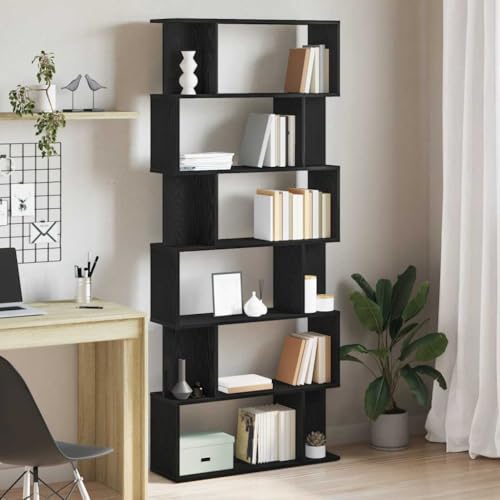 BOWEKAM Möbel, Regale, Bücherregale und Standregale, Bücherregal, schwarze Eiche, 80 x 24 x 190,5 cm, Holzwerkstoff BOWEKAM Möbel, Regale, Bücherregale und Standregale, Bücherregal, schwarze Eiche, 80 x 24 x 190,5 cm, Holzwerkstoff von BOWEKAM