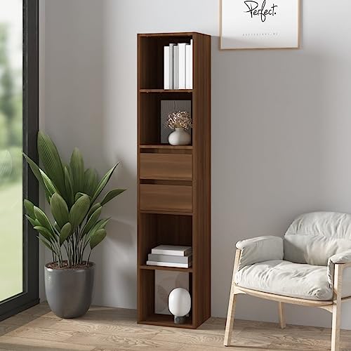 BOWEKAM Möbel, Regale, Bücherregale und Standregale, Bücherschrank, Eichenbraun, 36 x 30 x 171 cm, Holzwerkstoff BOWEKAM Möbel, Regale, Bücherregale und Standregale, Bücherschrank, Eichenbraun, 36 x 30 x 171 cm, Holzwerkstoff von BOWEKAM