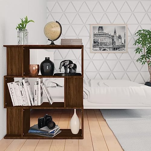 BOWEKAM Möbel, Regale, Bücherregale und Standregale, Bücherschrank/Raumteiler, braune Eiche, 80 x 24 x 96 cm, Holzwerkstoff BOWEKAM Möbel, Regale, Bücherregale und Standregale, Bücherschrank/Raumteiler, braune Eiche, 80 x 24 x 96 cm, Holzwerkstoff von BOWEKAM